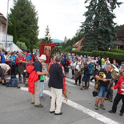 Empfang beim Waitschacher Kreuz